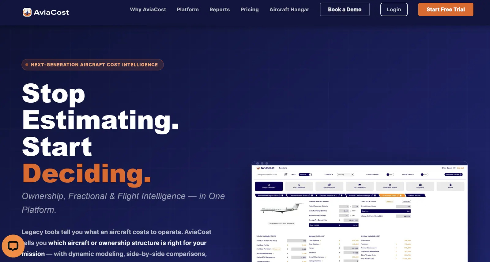 AviaCost project screenshot
